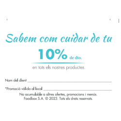 TARJETAS  FIDELIZACION 10%...