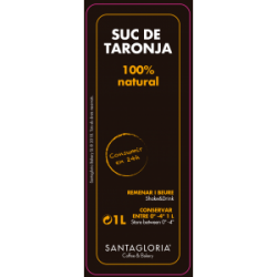 Etiqueta Zumo Catalán 1 L.